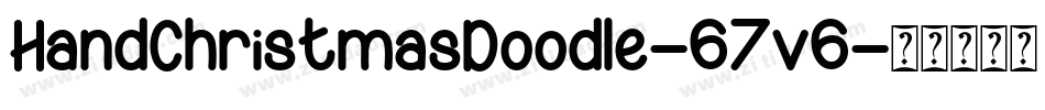 HandChristmasDoodle-67v6字体转换