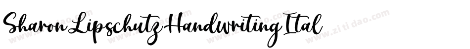 SharonLipschutzHandwritingItalic-l5J0字体转换
