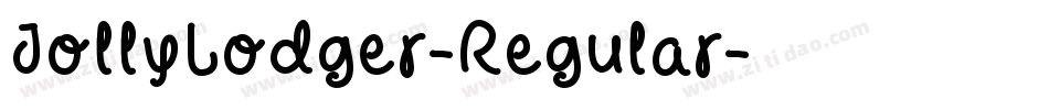 JollyLodger-Regular字体转换
