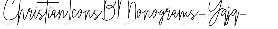 ChristianIconsBMonograms-Yqjq字体转换