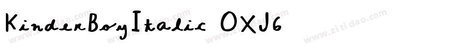 KinderBoyItalic-OXJ6字体转换