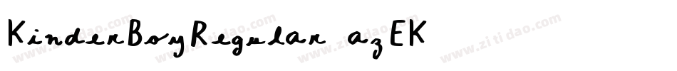 KinderBoyRegular-azEK字体转换