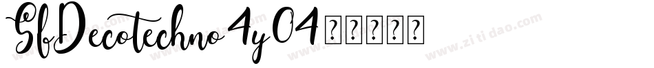 SfDecotechno-4y04字体转换