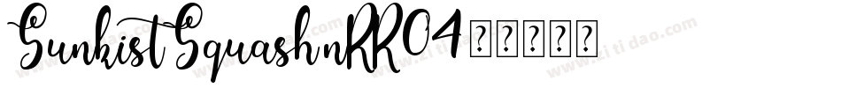 SunkistSquash-nRR04字体转换