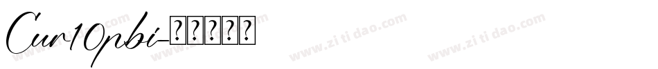 Cur10pbi字体转换