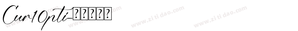 Cur10pti字体转换