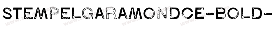 StempelGaramondCE-Bold字体转换