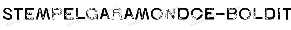 StempelGaramondCE-BoldItali字体转换