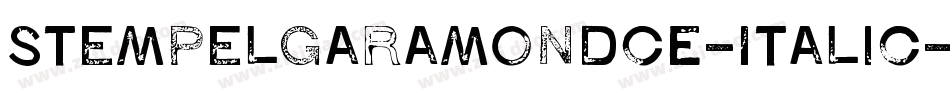 StempelGaramondCE-Italic字体转换