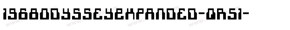 1968OdysseyExpanded-qr51字体转换