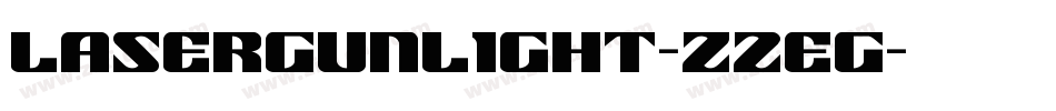LaserGunLight-z2eG字体转换