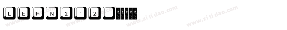 LEHN212字体转换