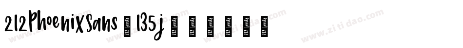 212PhoenixSans-135j字体转换
