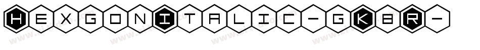 HexgonItalic-gK8R字体转换