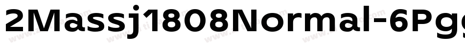 2Massj1808Normal-6Pgg字体转换