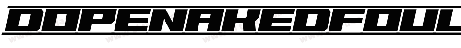 DopenakedfoulPhat-AR62字体转换