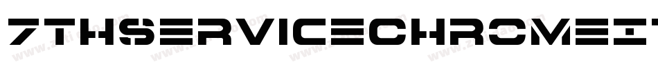 7ThServiceChromeItalic-34l8字体转换
