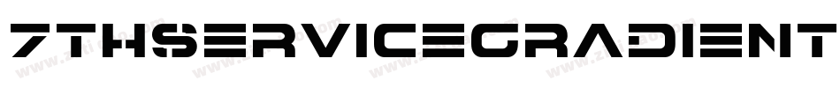 7ThServiceGradientItalic-VX4B字体转换