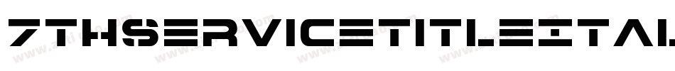 7ThServiceTitleItalic-nBA0字体转换