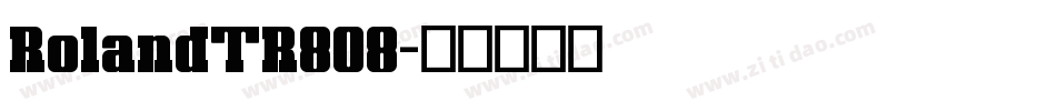 RolandTR808字体转换