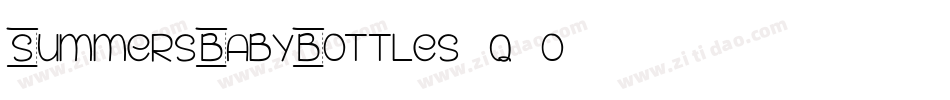 SummersBabyBottles-q3o2字体转换