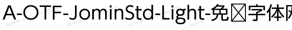 A-OTF-JominStd-Light字体转换