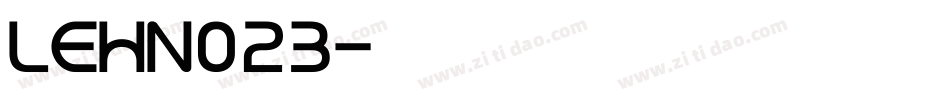 LEHN023字体转换