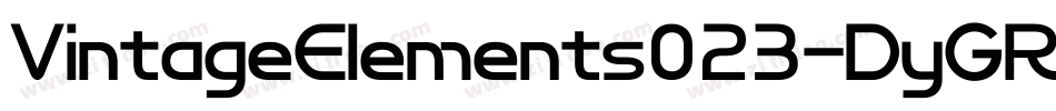 VintageElements023-DyGR字体转换