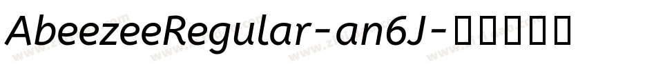 AbeezeeRegular-an6J字体转换