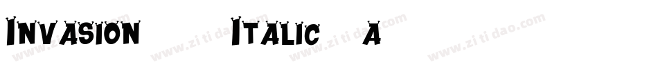 Invasion2028Italic-4a94字体转换
