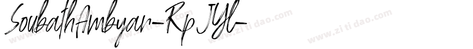 SoubathAmbyar-RpJYl字体转换