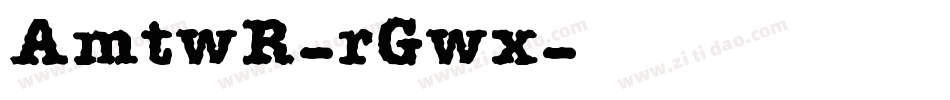 AmtwR-rGwx字体转换