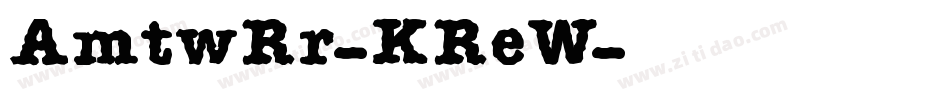 AmtwRr-KReW字体转换