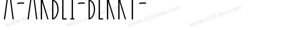 a-Arbei-Berry字体转换