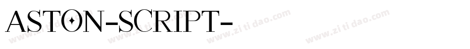 Aston-Script字体转换