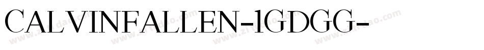CalvinFallen-1GDgg字体转换