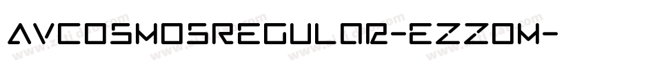 AvcosmosRegular-eZZom字体转换