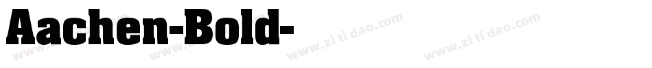 Aachen-Bold字体转换