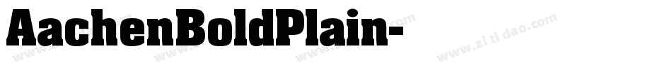 AachenBoldPlain字体转换