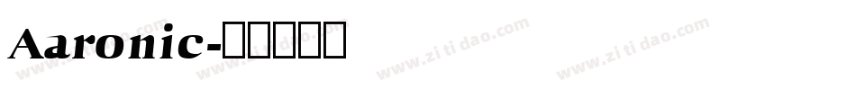 Aaronic字体转换