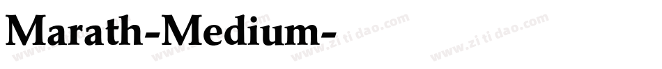 Marath-Medium字体转换