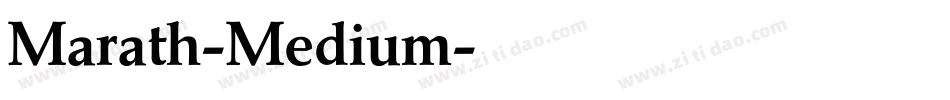 Marath-Medium字体转换
