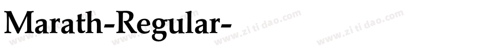 Marath-Regular字体转换