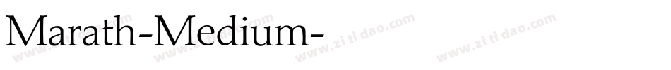Marath-Medium字体转换