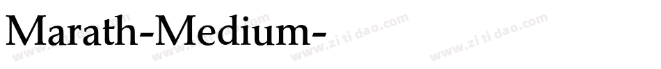 Marath-Medium字体转换