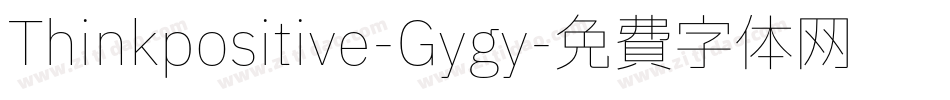 Thinkpositive-Gygy字体转换