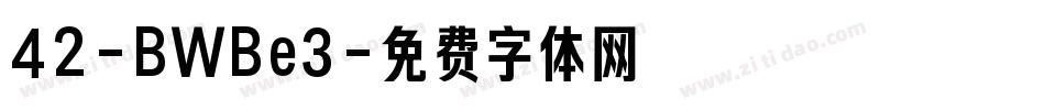 42-BWBe3字体转换