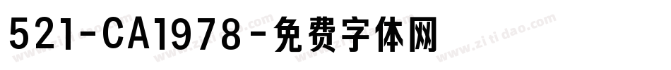 521-CA1978字体转换