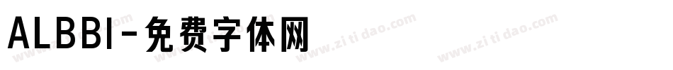 ALBBI字体转换