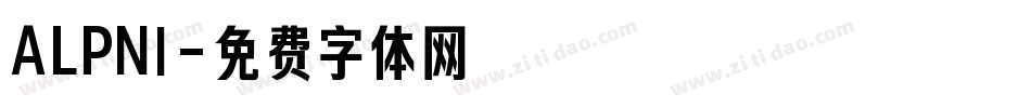 ALPNI字体转换